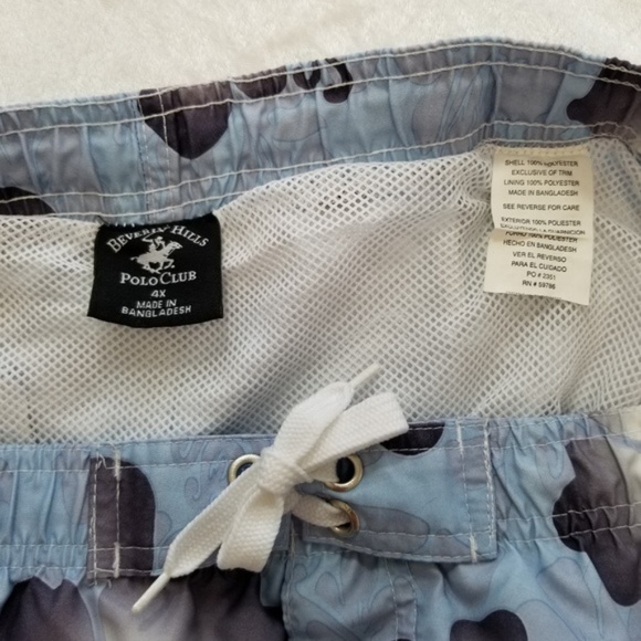 Beverly Hills Polo Club Men's Blue Board Shorts - Picture 5 of 7